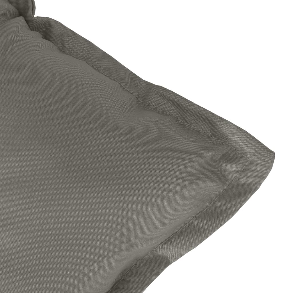 Cuscini Sedia Schiena Alta 6 Grigio Mélange 120x50x7 Tessuto