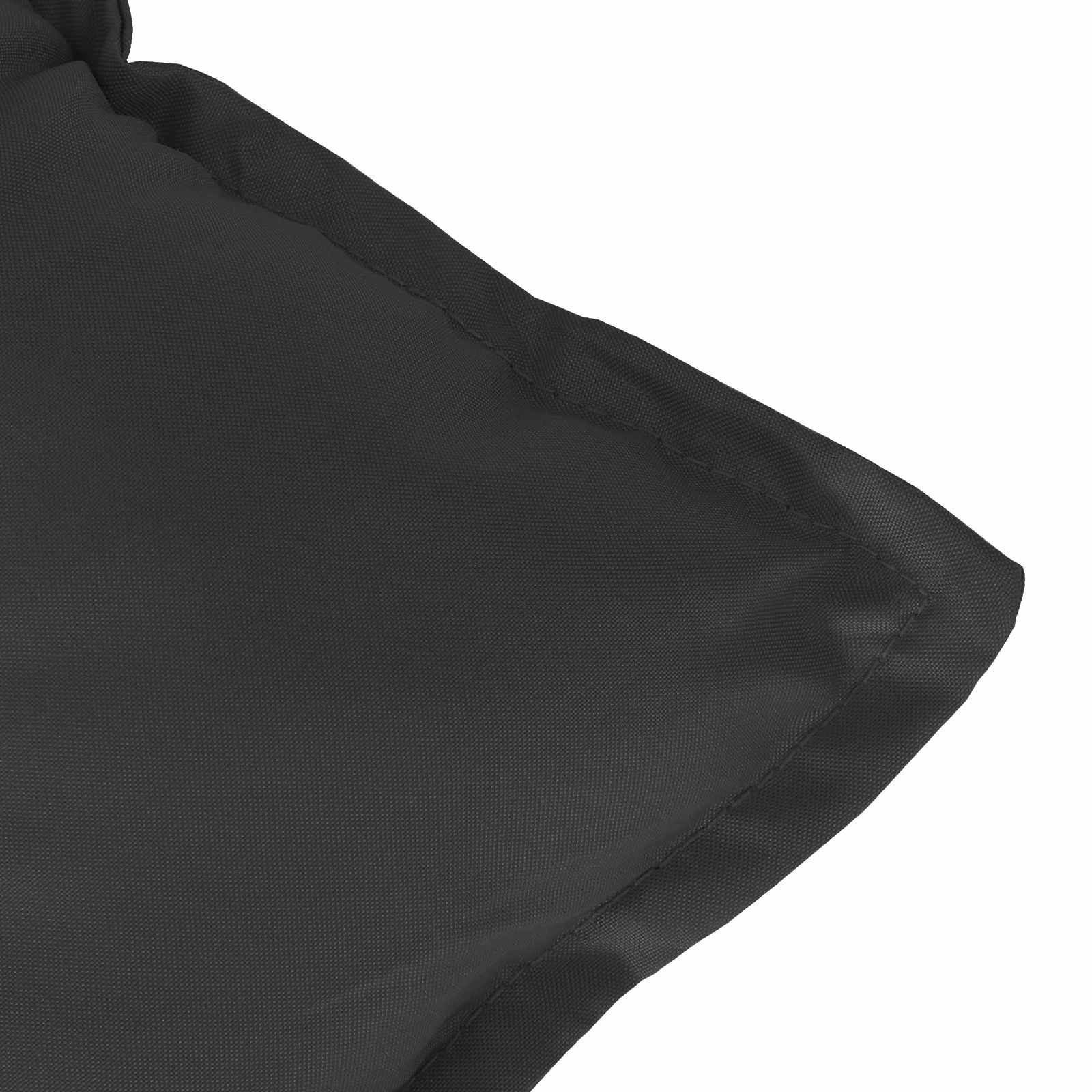 Set di cuscini per sedia alta 2 pz Poliestere Melange nero