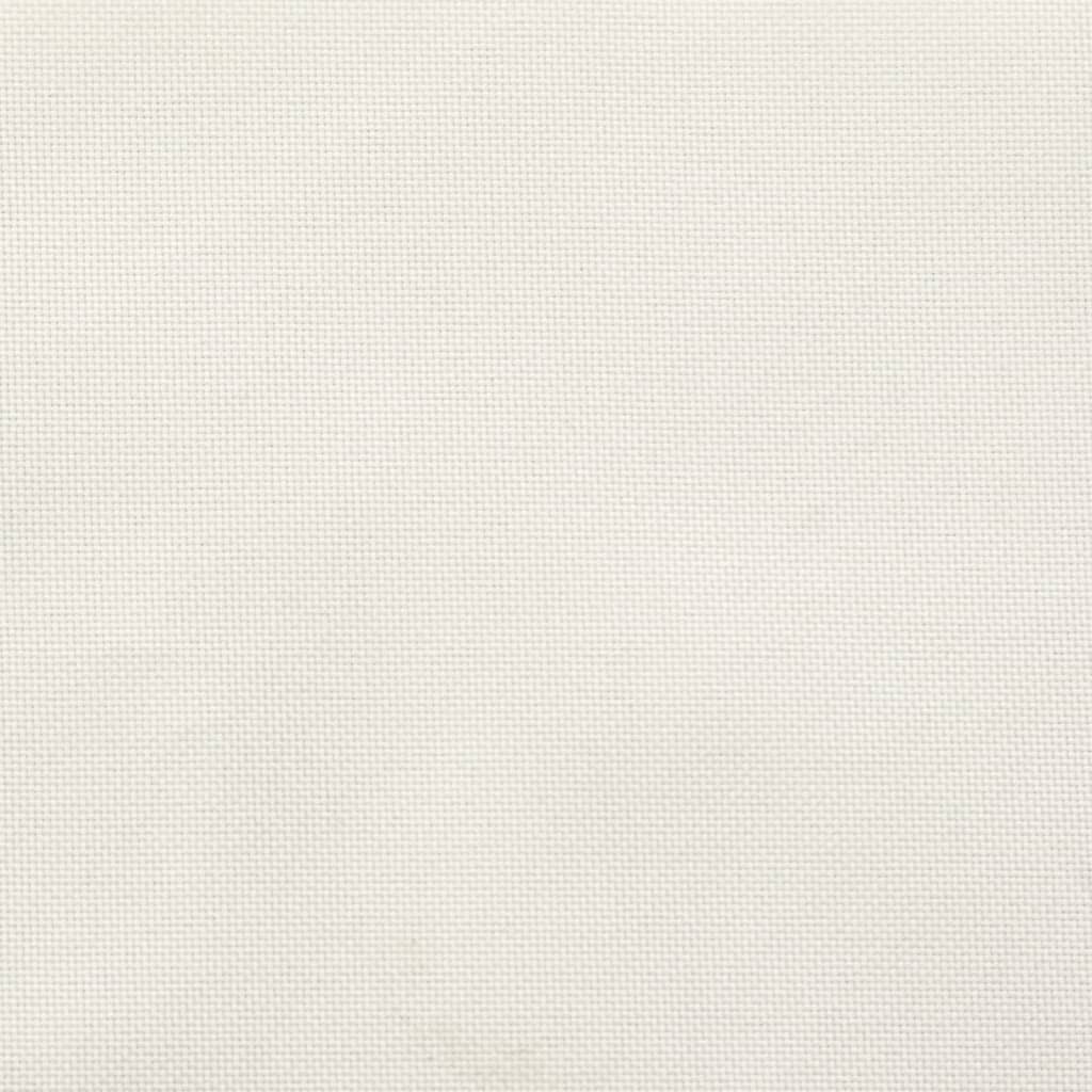 Cuscini Sedia Schiena Bassa 2 pz Crema Mélange 100x50x7 Tessuto
