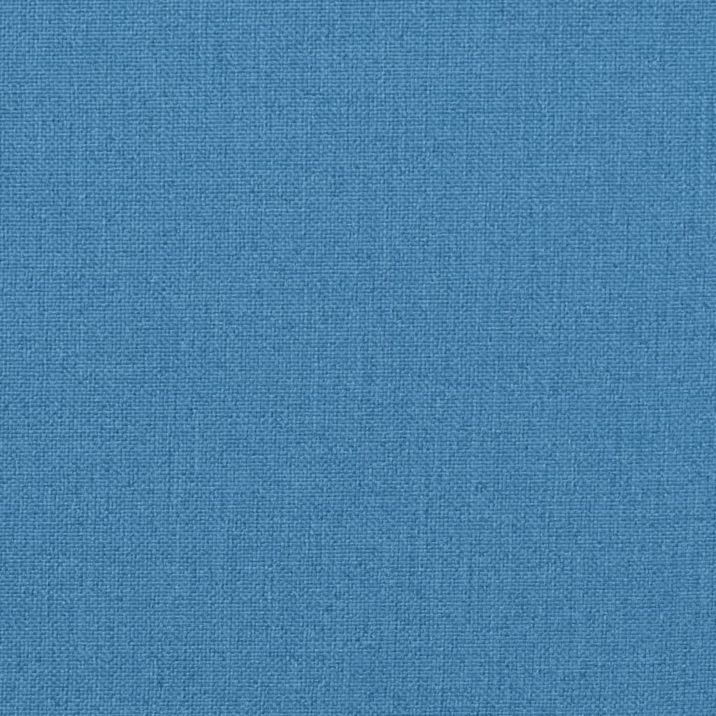 Cuscini Sedia Schiena Bassa 6 pz Blu Mélange 100x50x7 Tessuto