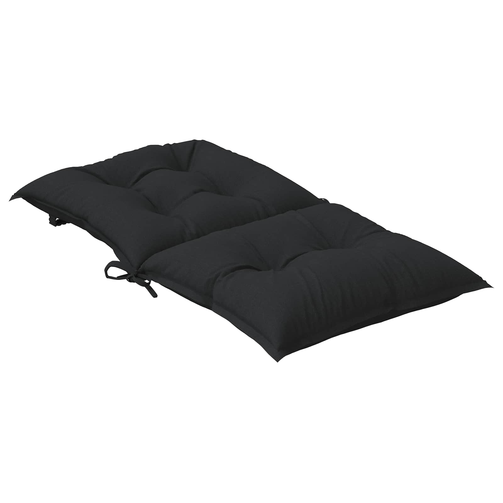 Set di Cuscini per Sedia Bassa 6 pz Poliestere Melange Nero