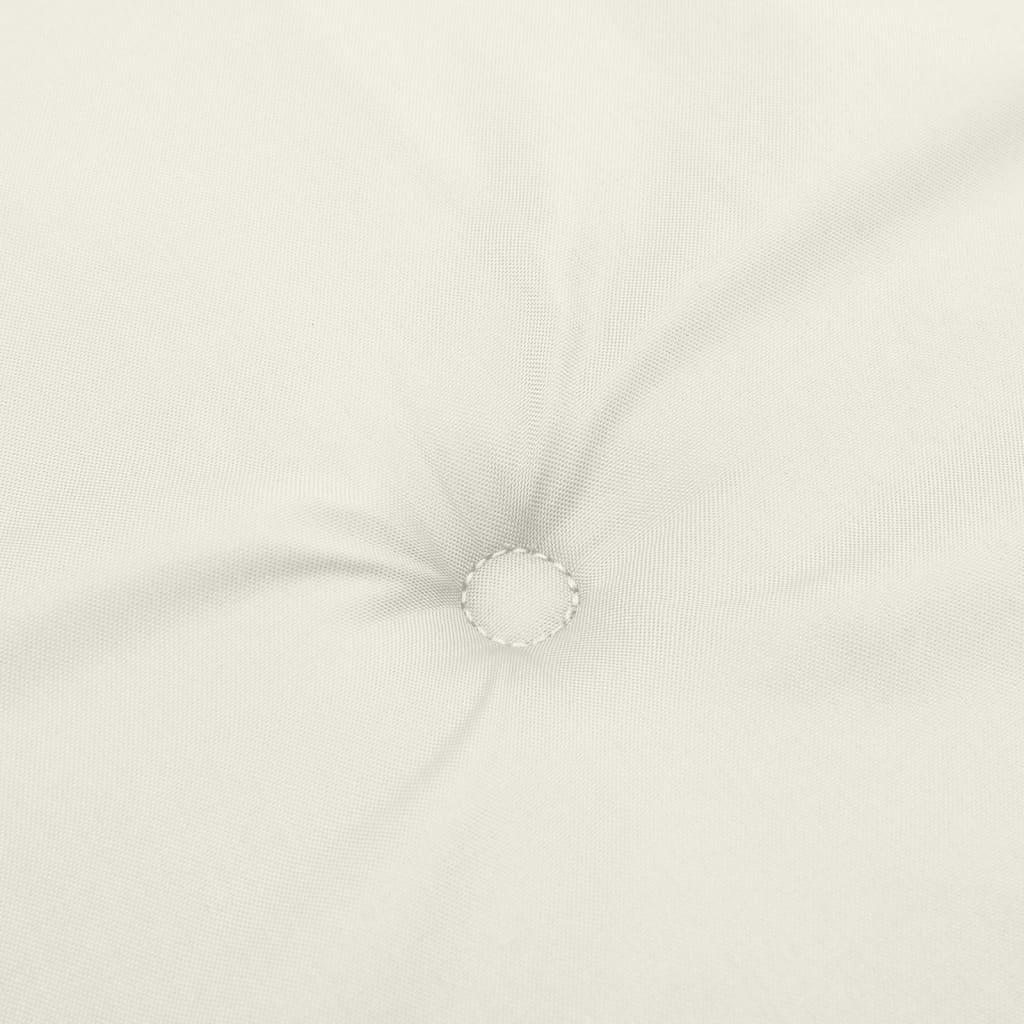 Cuscini Sedia Schiena Alta 6 Crema Mélange 120x50x4 Tessuto