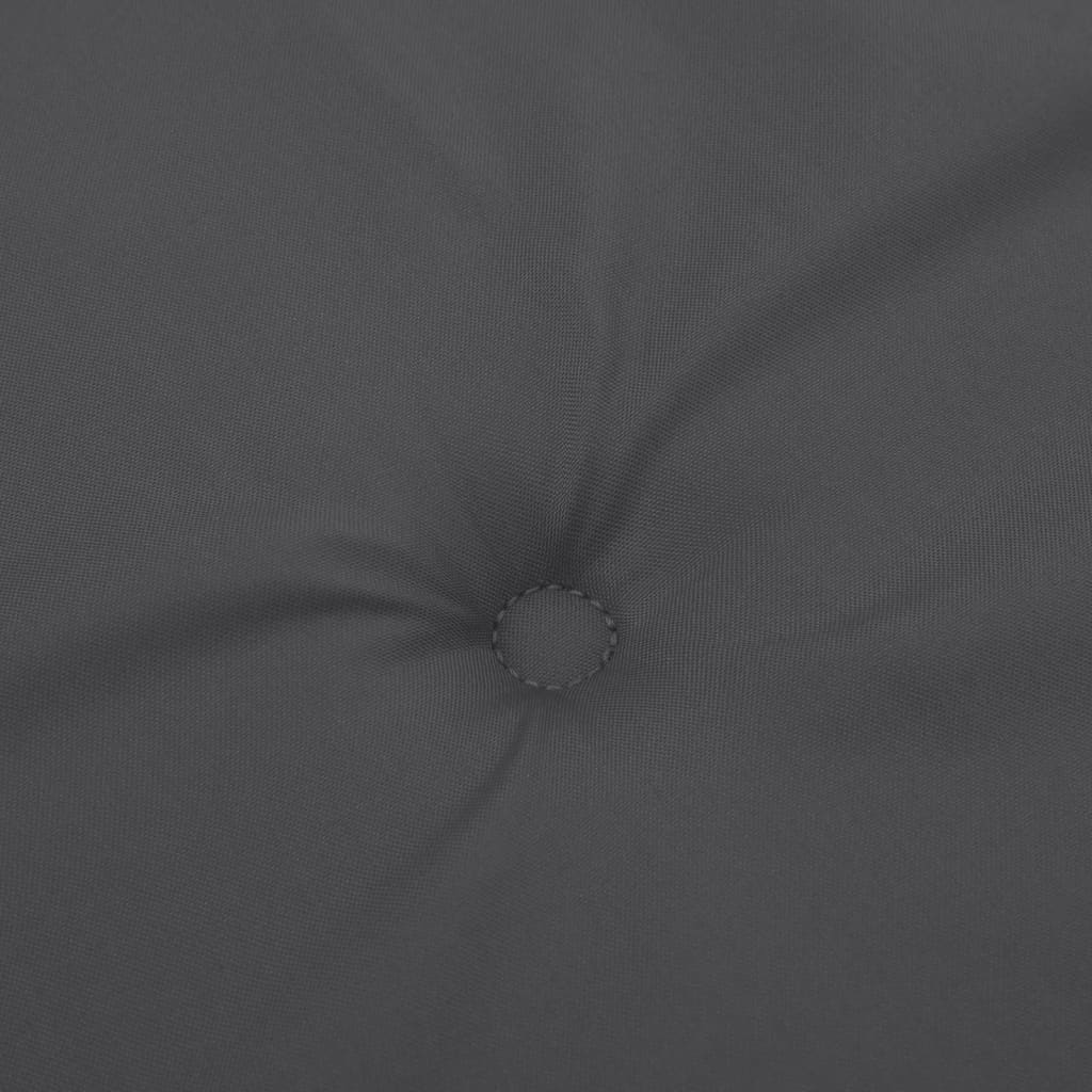 Cuscini Sedia Schiena Bassa 4 pz Antracite Mélange 100x50x4 cm