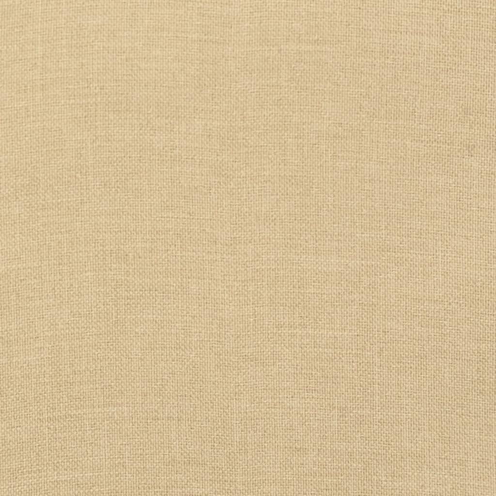 Cuscini Sedia Schiena Bassa 4 pz Beige Mélange 100x50x4 Tessuto