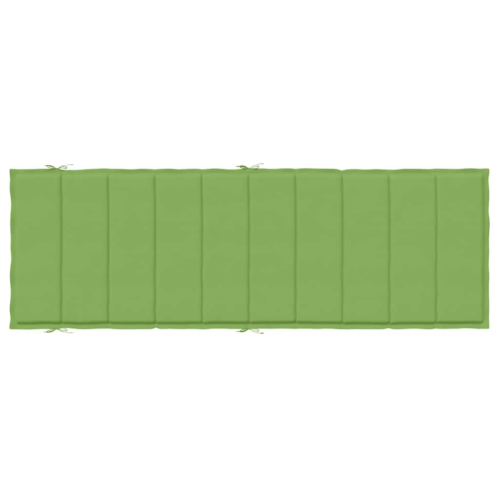 Cuscino per Lettino Prendisole Verde Mélange 186x58x4cm Tessuto