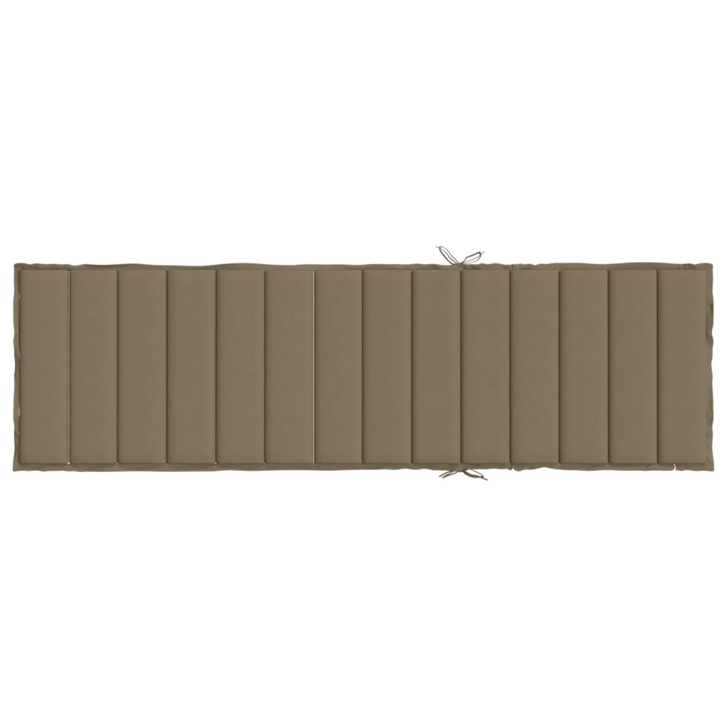 Cuscino per Lettino Prendisole Tortora Mélange 200x50x4 cm