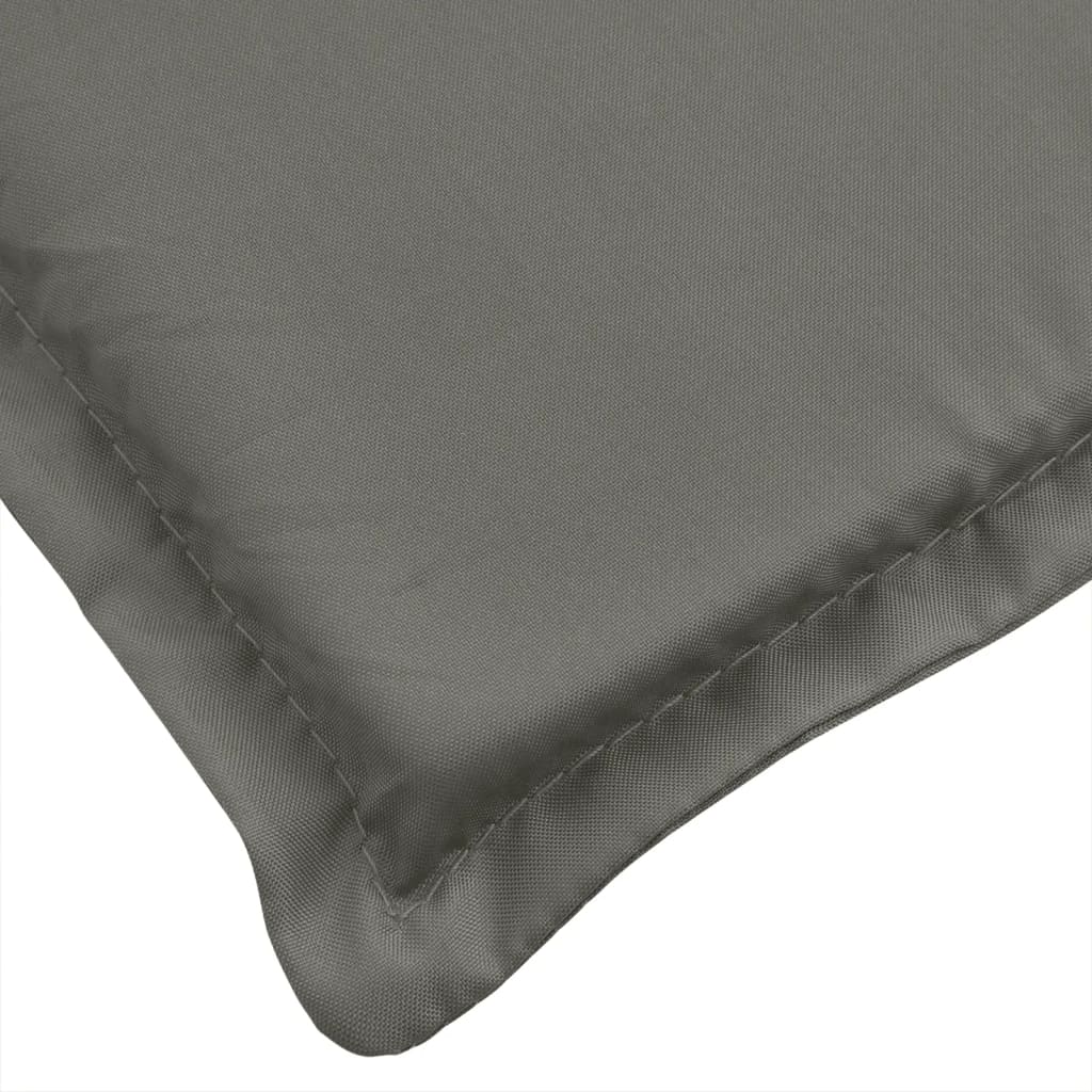 Cuscino per Lettino Prendisole Grigio Scuro Mélange 200x60x4 cm