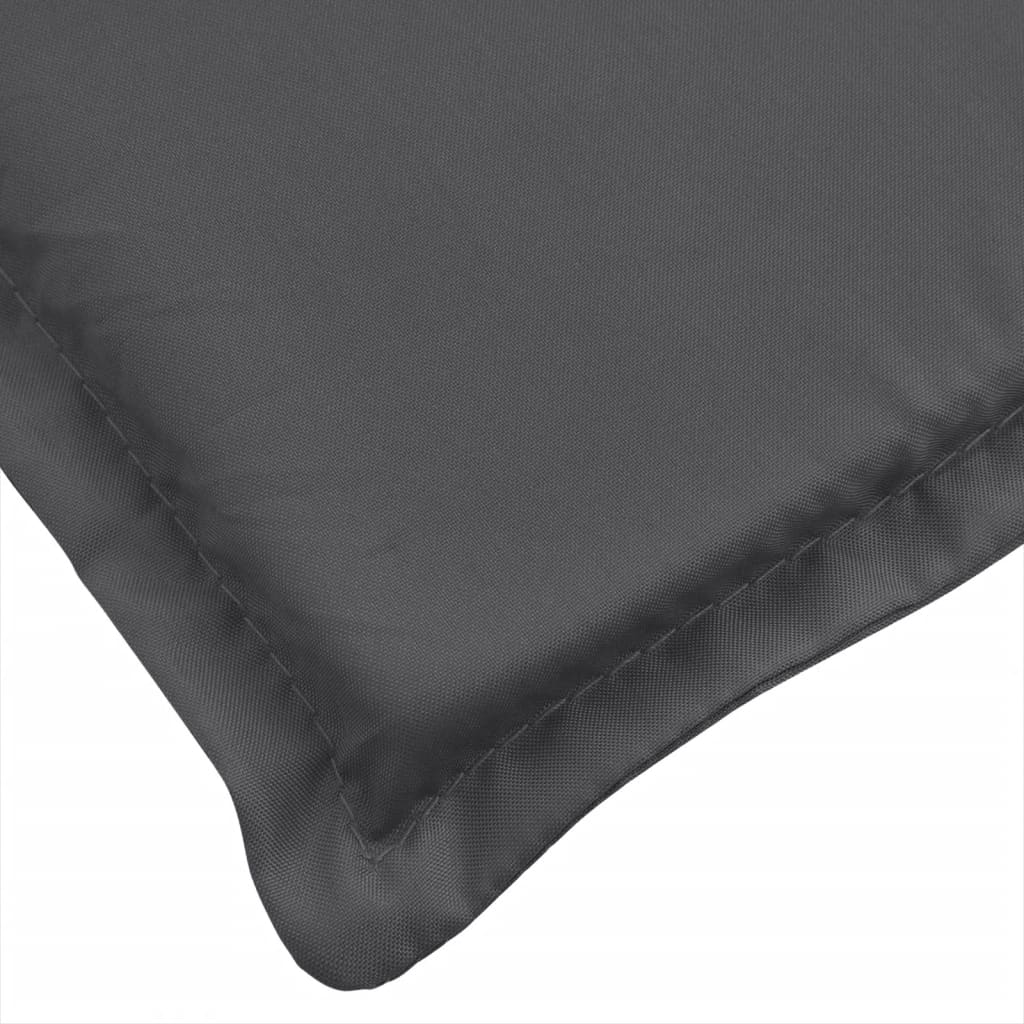 Cuscino per Lettino Prendisole Antracite Mélange 200x70x4 cm