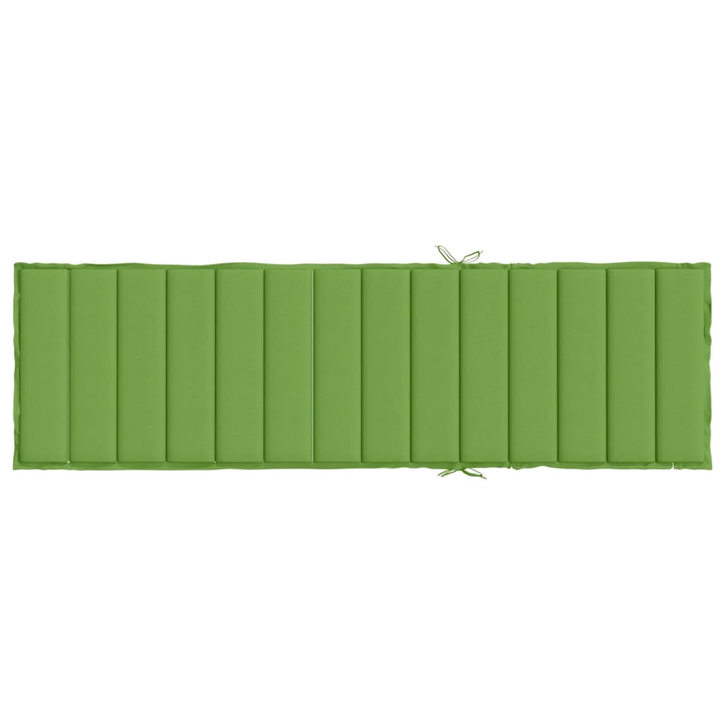Cuscino per Lettino Prendisole Verde Mélange 200x70x4cm Tessuto