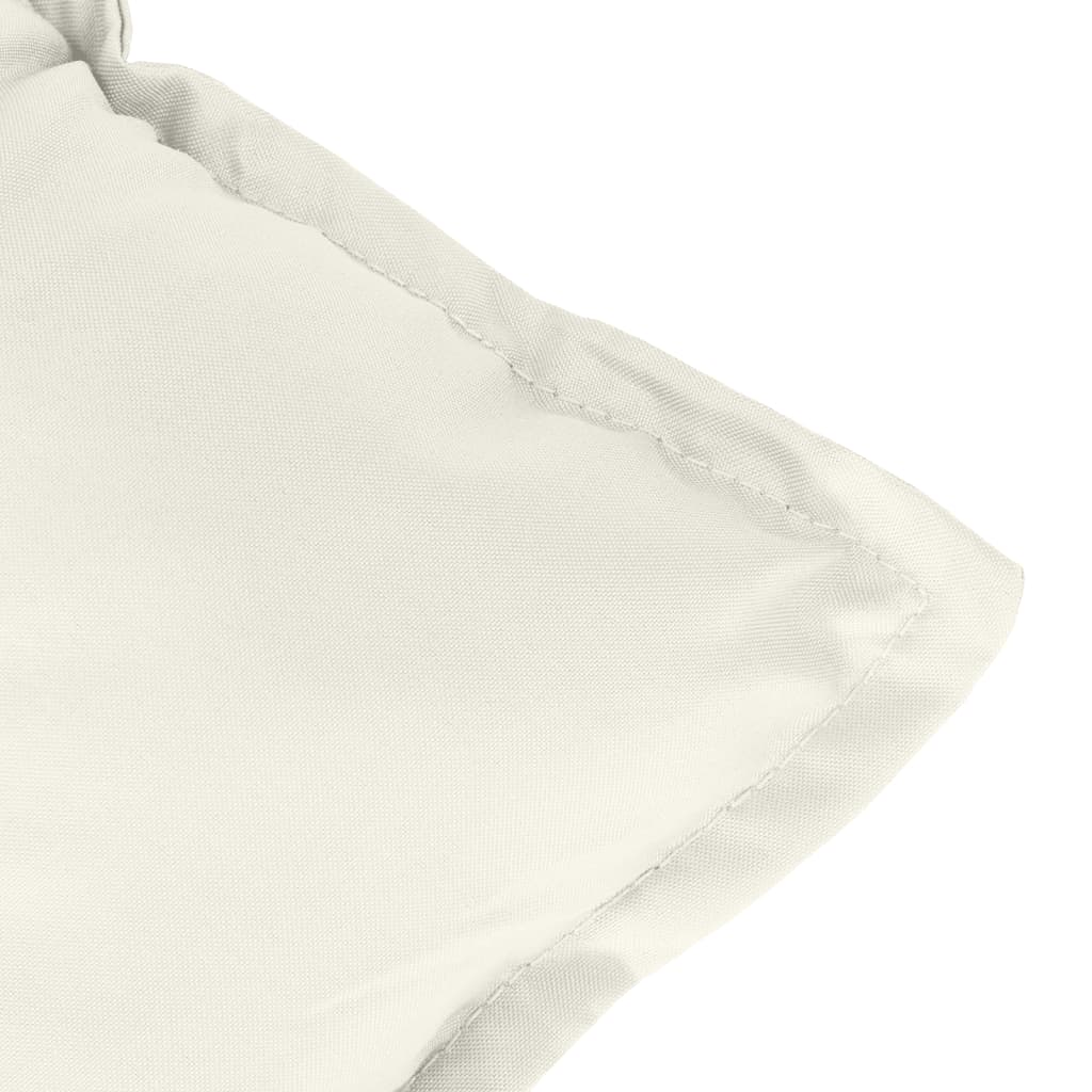 Cuscino Panca Giardino Crema Mélange 100x50x7 cm Tessuto