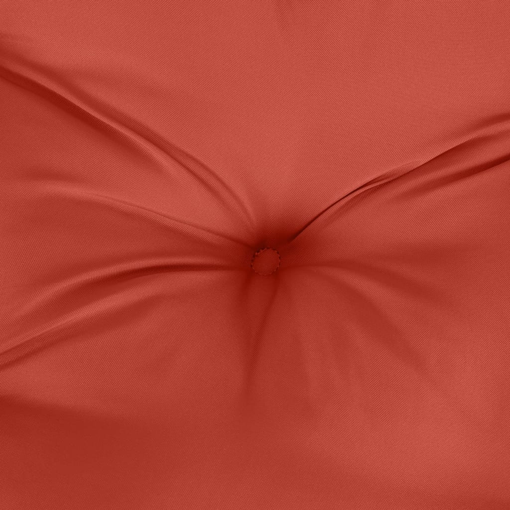 Cuscino Panca Giardino Rosso Mélange 120x50x7cm Tessuto