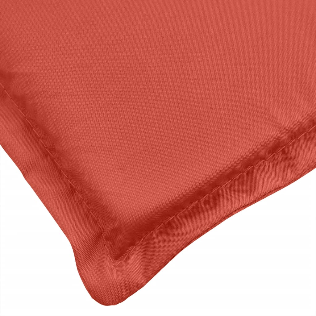 Cuscino Panca da Giardino Rosso Mélange 150x50x7 cm in Tessuto