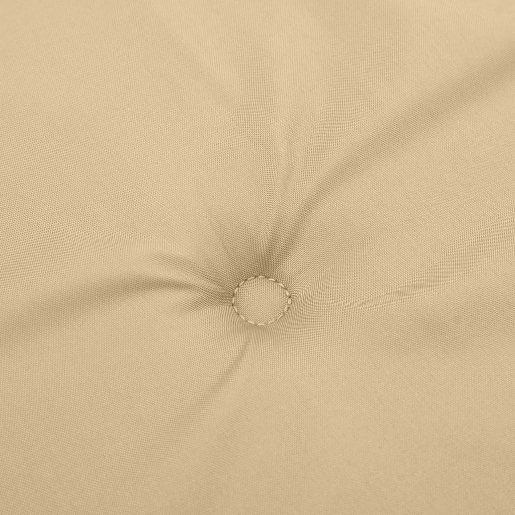Cuscino per Panca da Giardino Beige Mélange 200x50x7 cm Tessuto