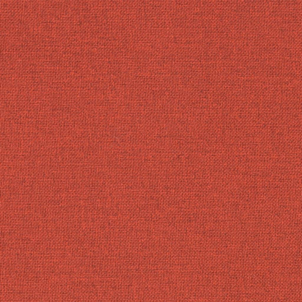 Cuscino per Panca da Giardino Rosso Mélange 200x50x7cm Tessuto