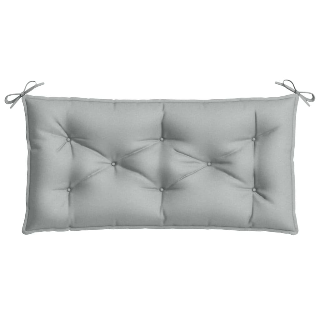 Cuscini Panca Giardino 2pz Grigio Chiaro Mélange 100x50x7 cm