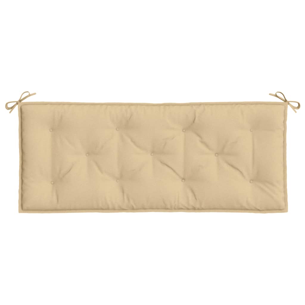 Cuscini Panca Giardino 2pz Beige Mélange 120x50x7 cm in Tessuto