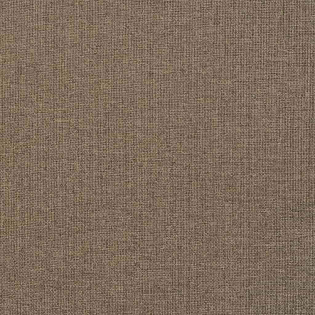 Cuscini Panca Giardino 2pz Tortora Mélange 120x50x7 cm Tessuto