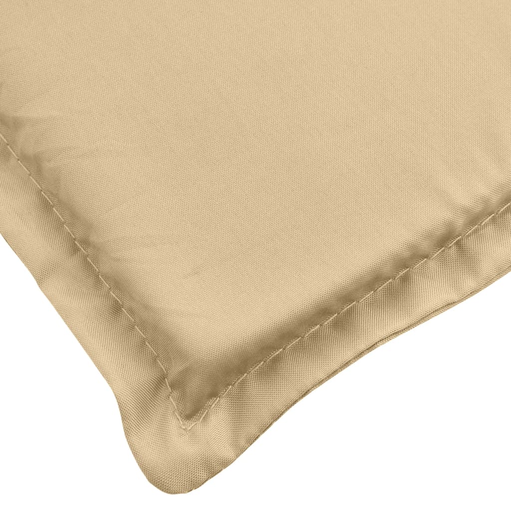 Cuscini Panca Giardino 2pz Beige Mélange 150x50x7 cm Tessuto