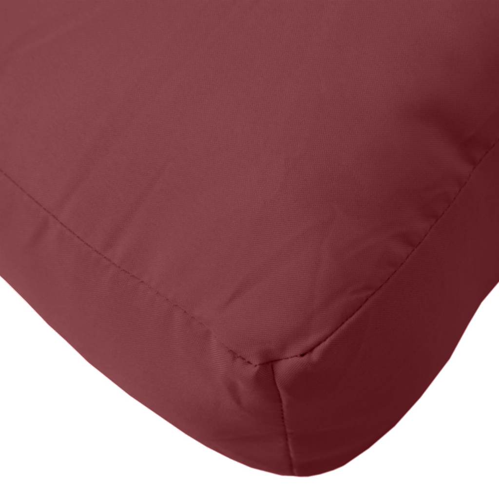 Cuscini per Pallet 3 pz Rosso Vino Mélange in Tessuto