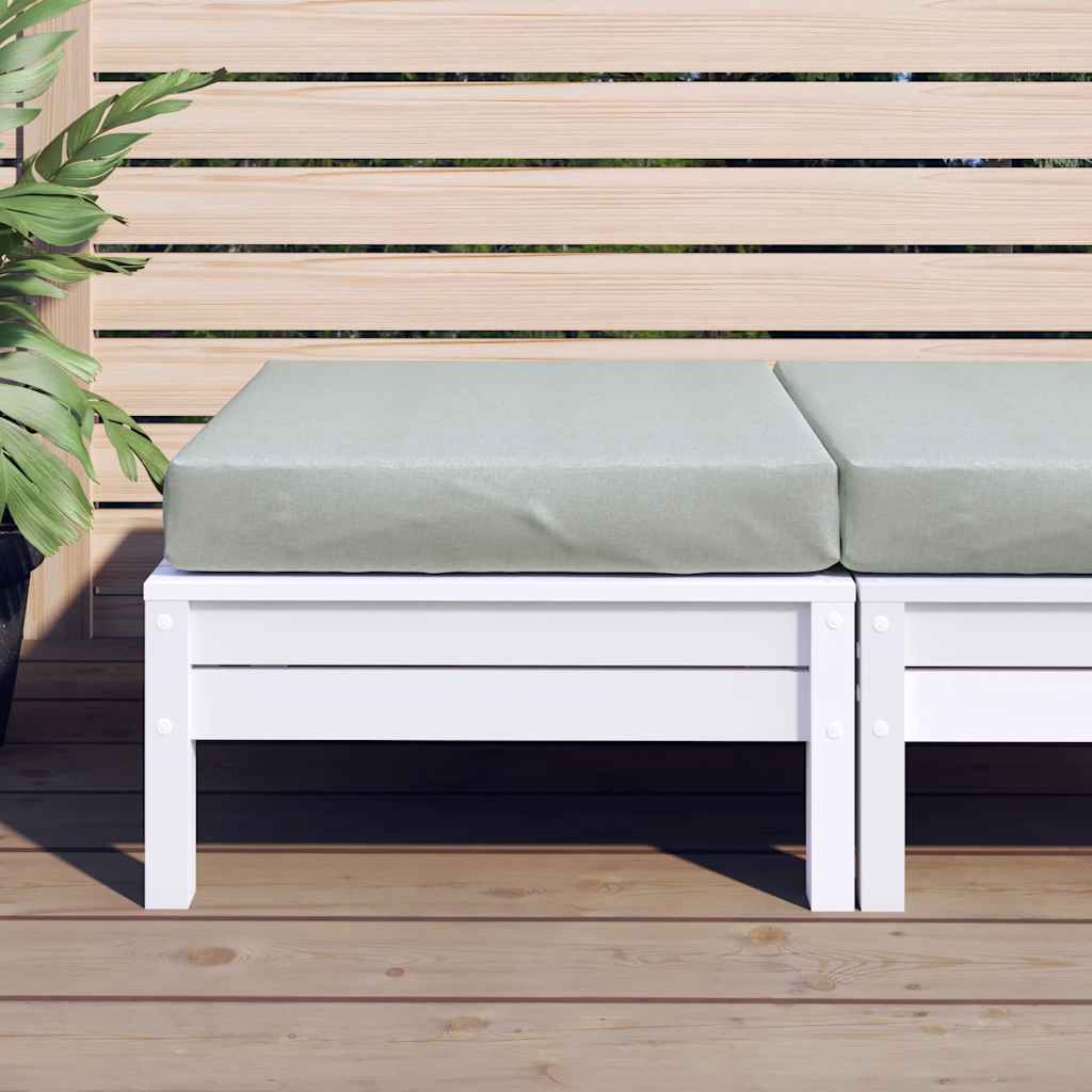 Cuscino per Pallet Grigio Chiaro Mélange 60x60x9,5 cm in Tessuto