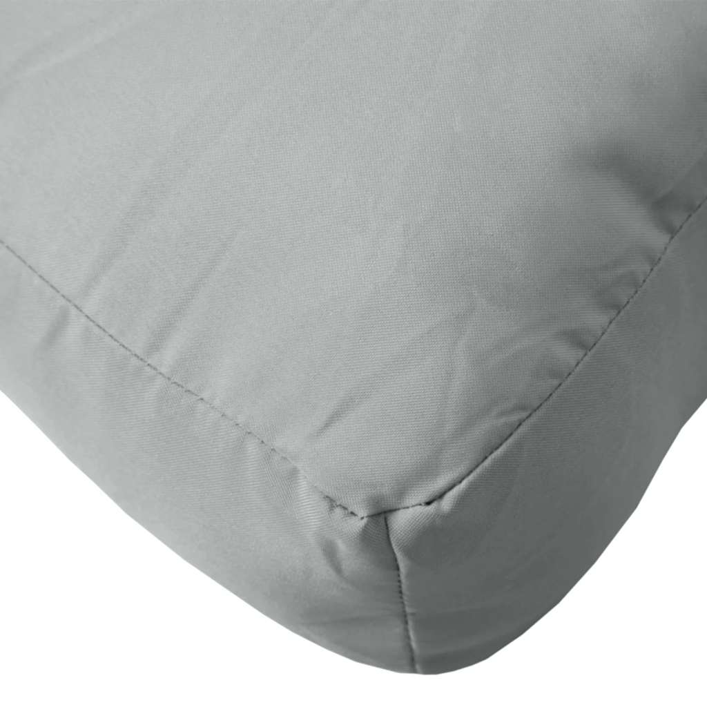 Cuscino per Pallet Grigio Chiaro Mélange 60x60x9,5 cm in Tessuto