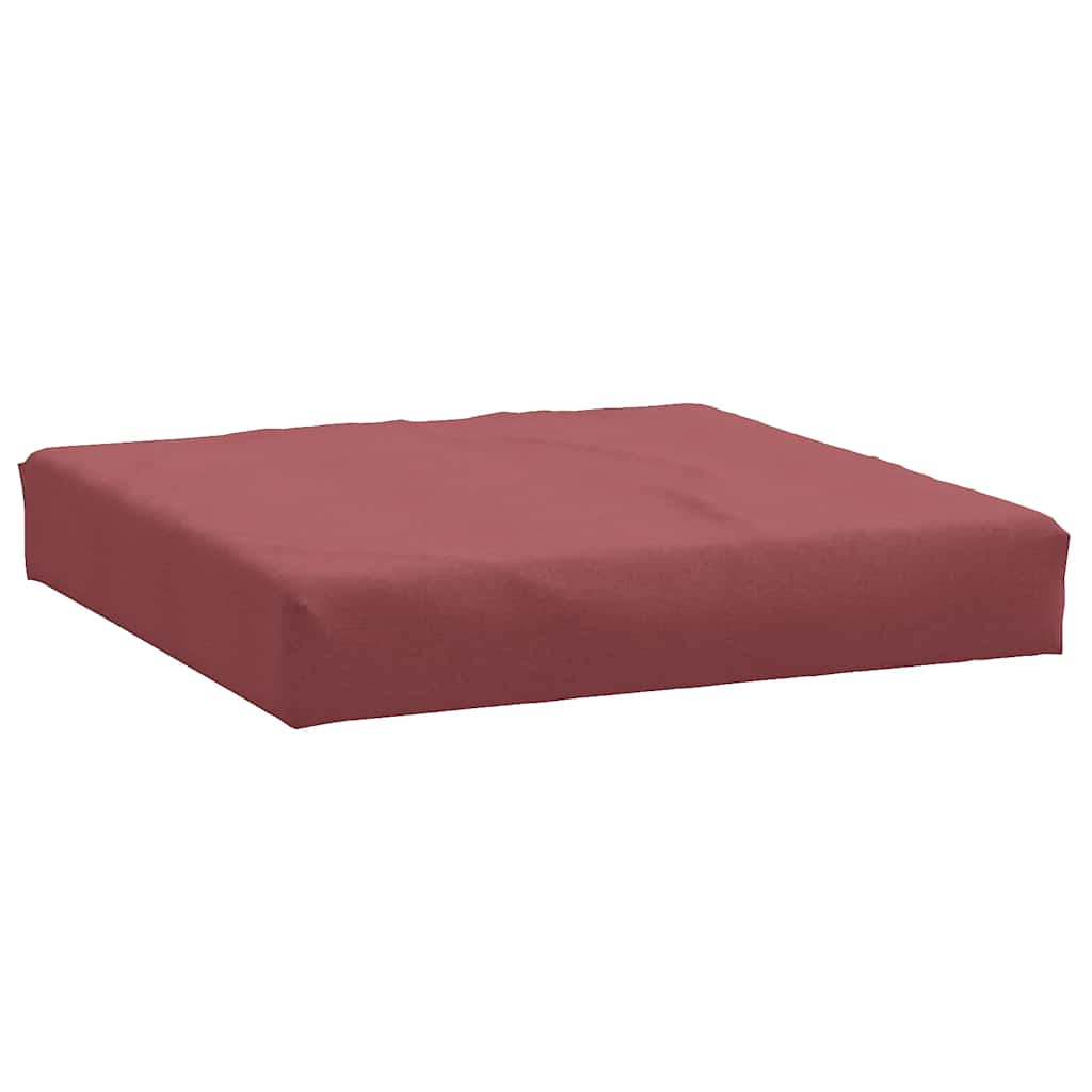 Cuscino per Pallet Rosso Vino Mélange 60x60x9,5 cm in Tessuto