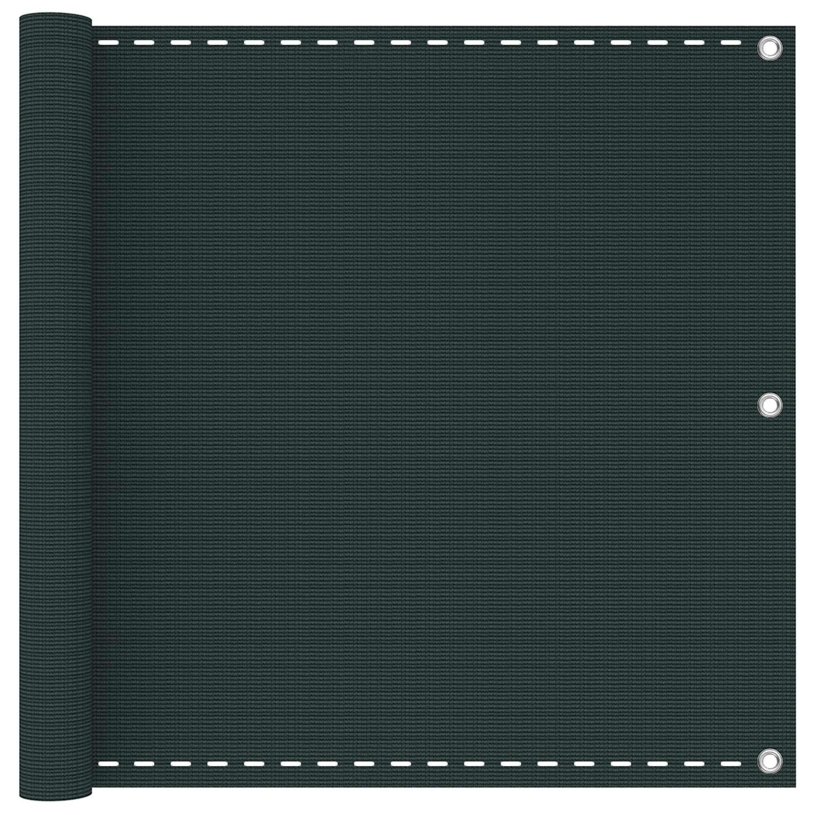 Schermo da balcone Verde Scuro 120 x 700 cm HDPE e alluminio