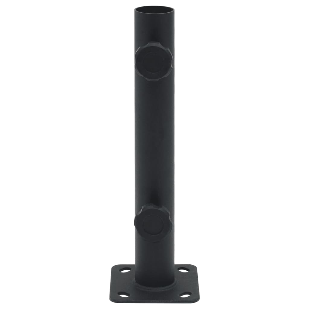 Base per Ombrellone per Palo da Ø32/34/38 mm Nero Opaco Acciaio