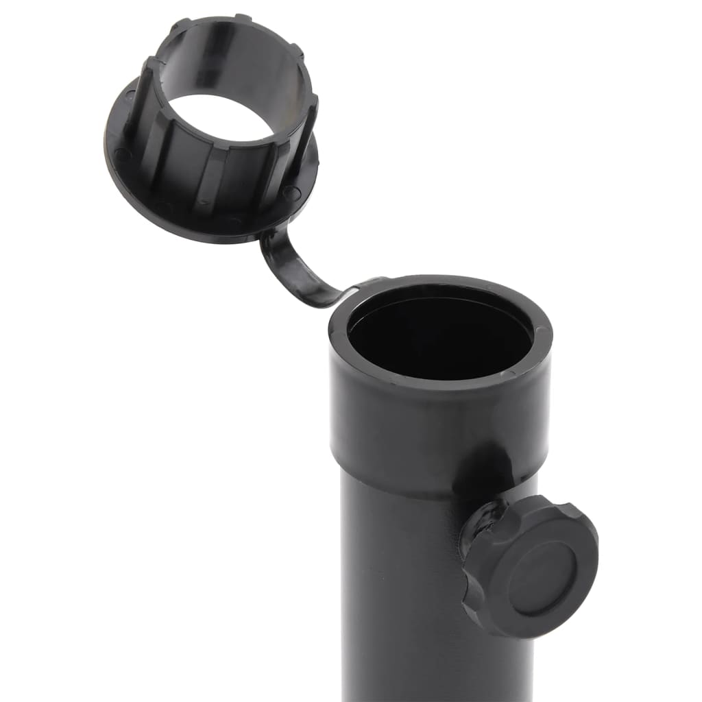 Base per Ombrellone per Palo da Ø38/48 mm Nero Opaco in Acciaio