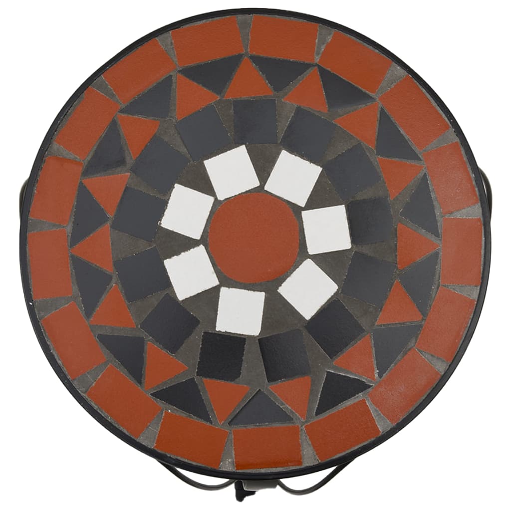 Supporti per Piante 3 pz Terracotta e Bianco in Ceramica