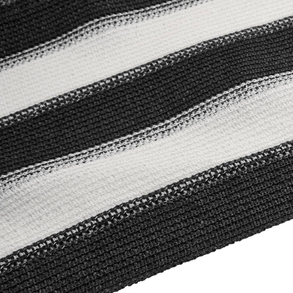 Rete per Privacy Antracite e Bianca 1,2x25 m in HDPE 75 g/m²