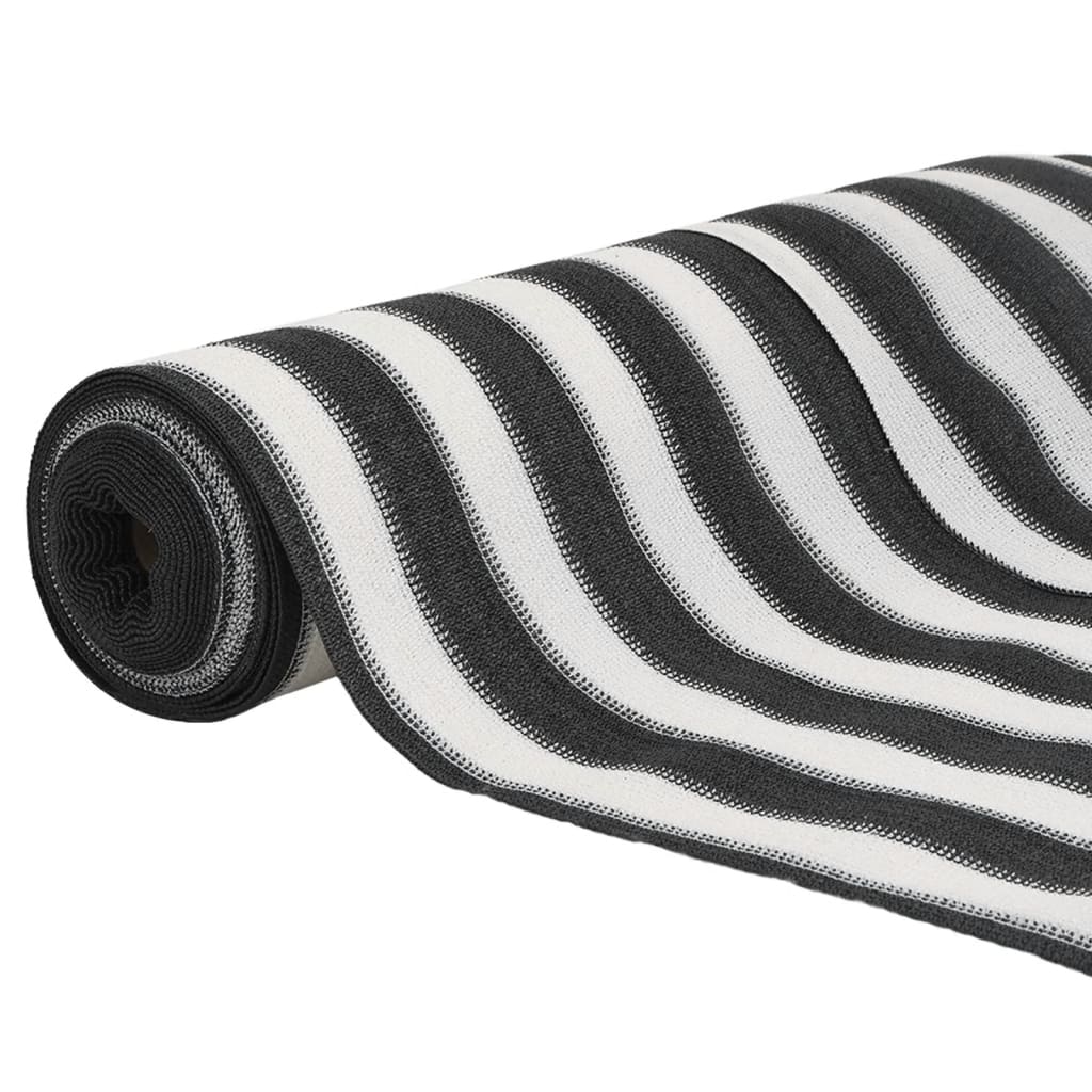 Rete per Privacy Antracite e Bianca 1,5x25 m HDPE 75 g/m²