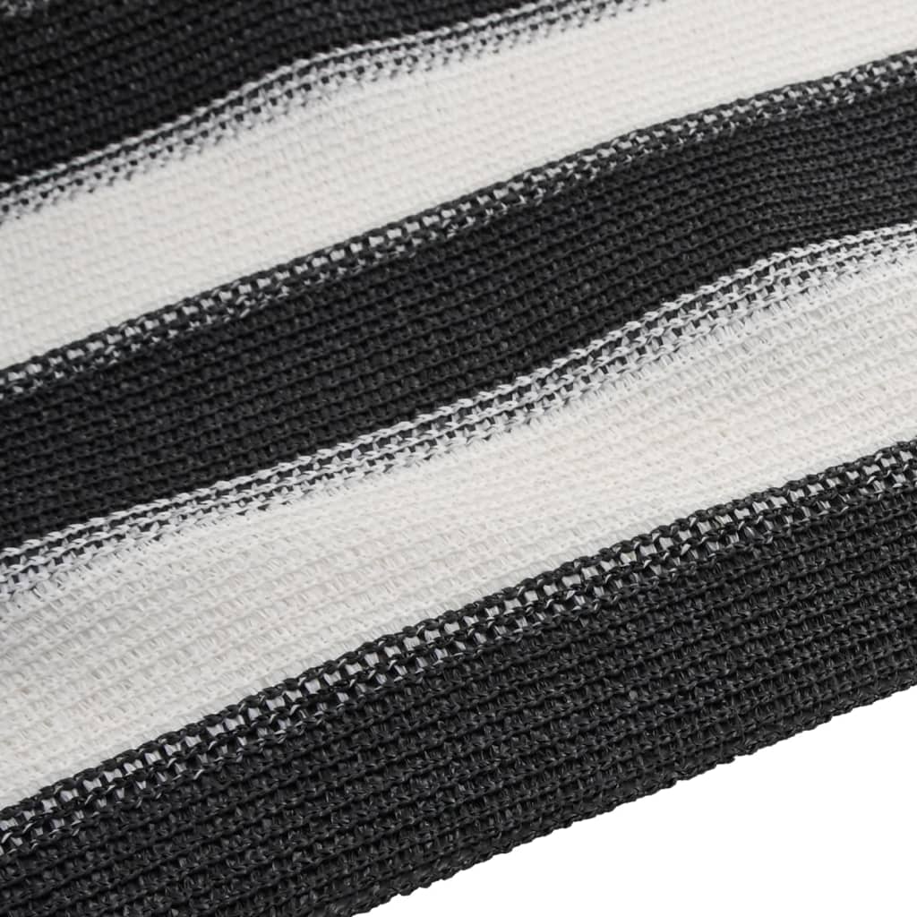 Rete per Privacy Antracite e Bianca 1,8x50 m in HDPE 75 g/m²