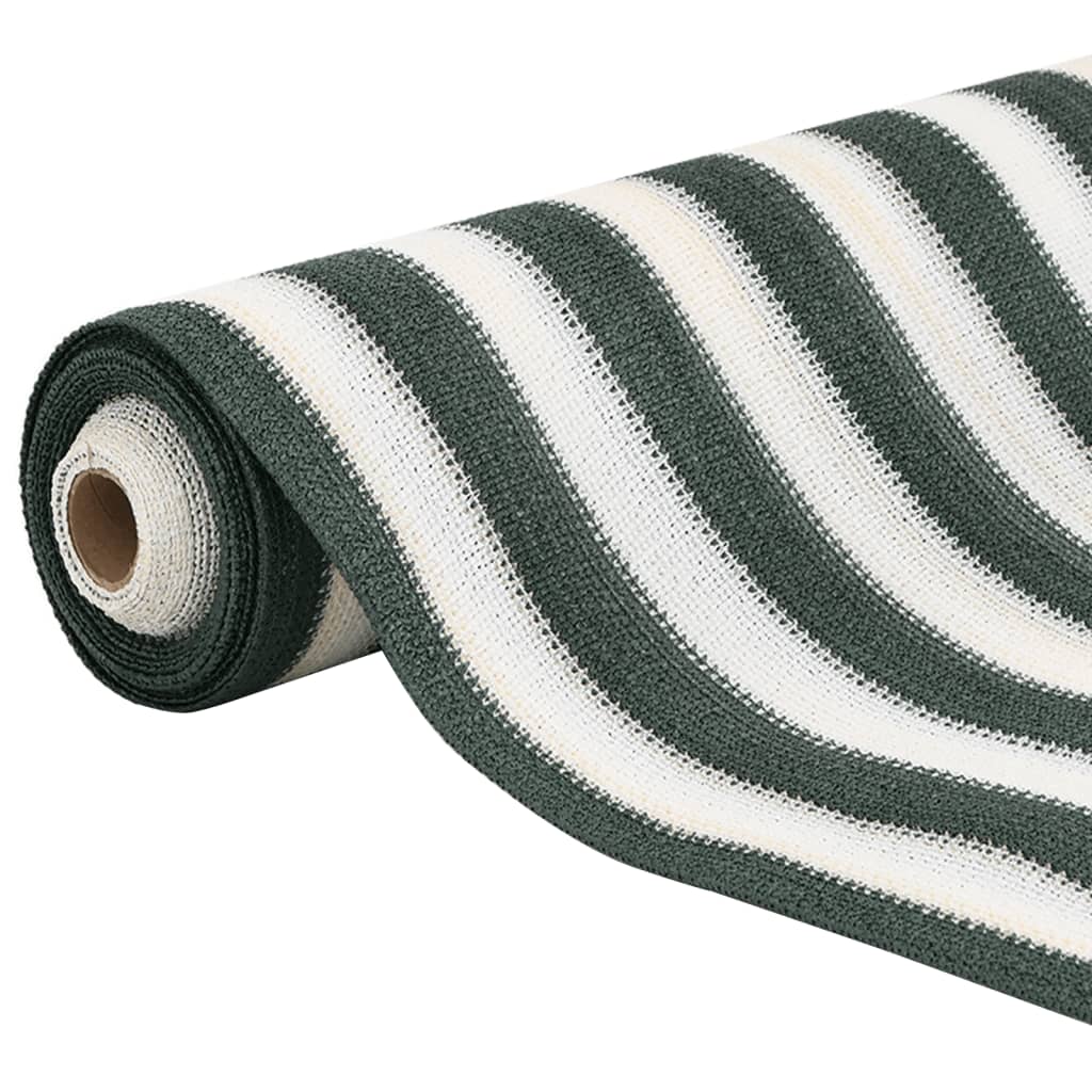Rete per Privacy Verde e Bianco 1,5x25 m in HDPE 195 g/m²
