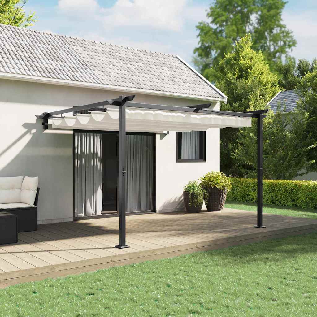 Gazebo 300 x 300 x 200 cm Crema Poliestere