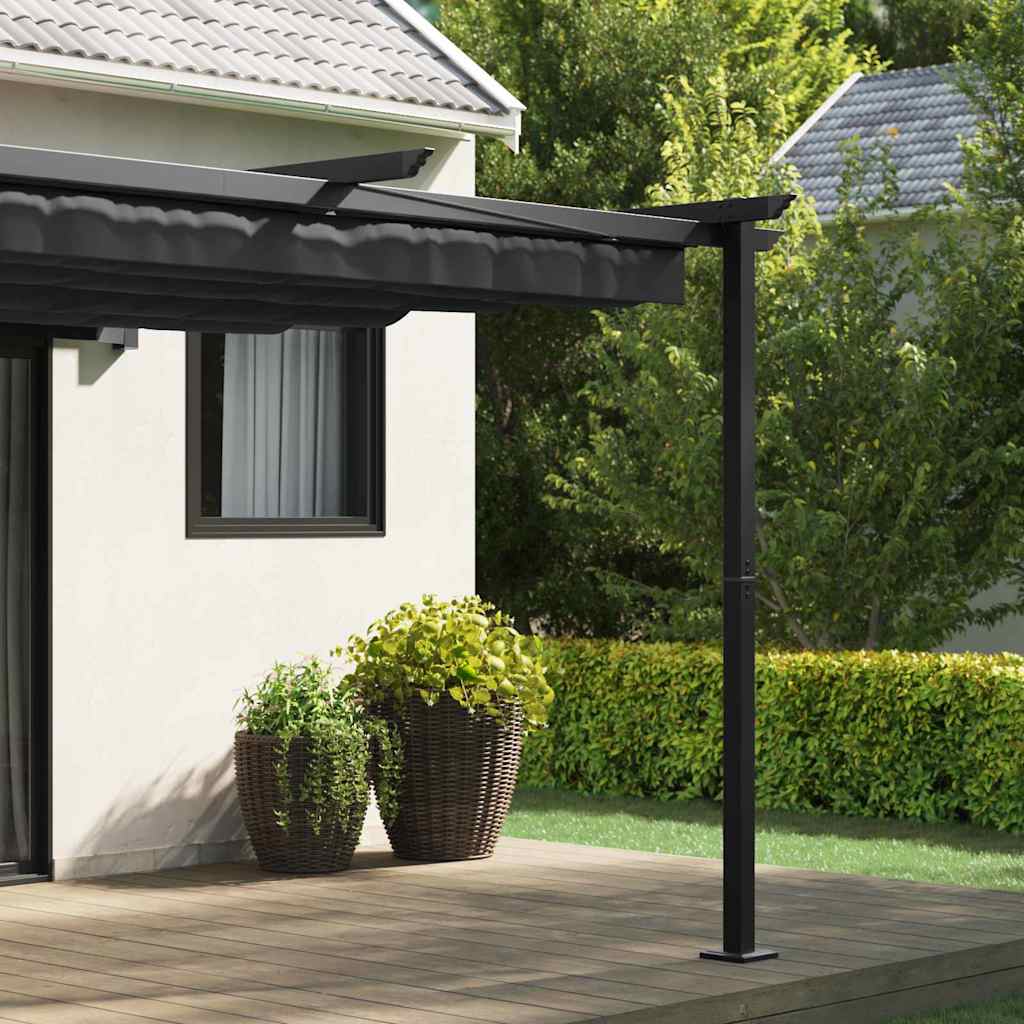 Gazebo 300 x 300 x 200 cm Antracite Poliestere