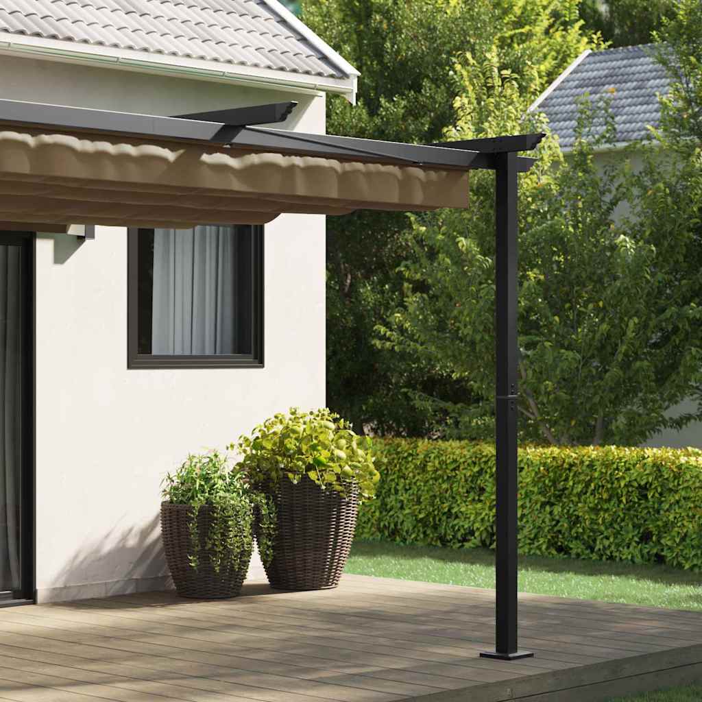 Gazebo 300 x 300 x 200 cm Tortora Poliestere