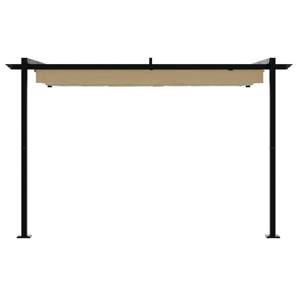 Gazebo 300 x 300 x 200 cm Tortora Poliestere
