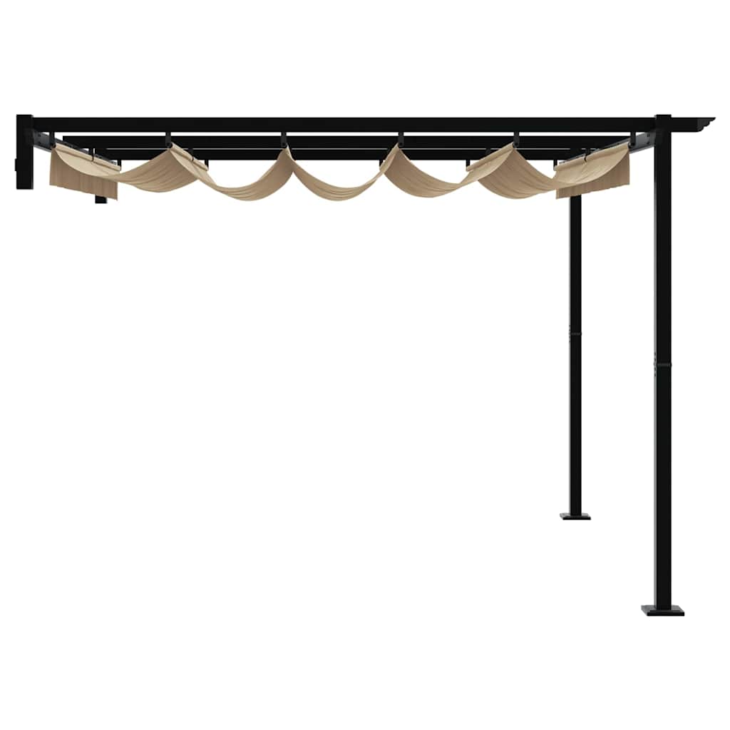 Gazebo 300 x 300 x 200 cm Tortora Poliestere