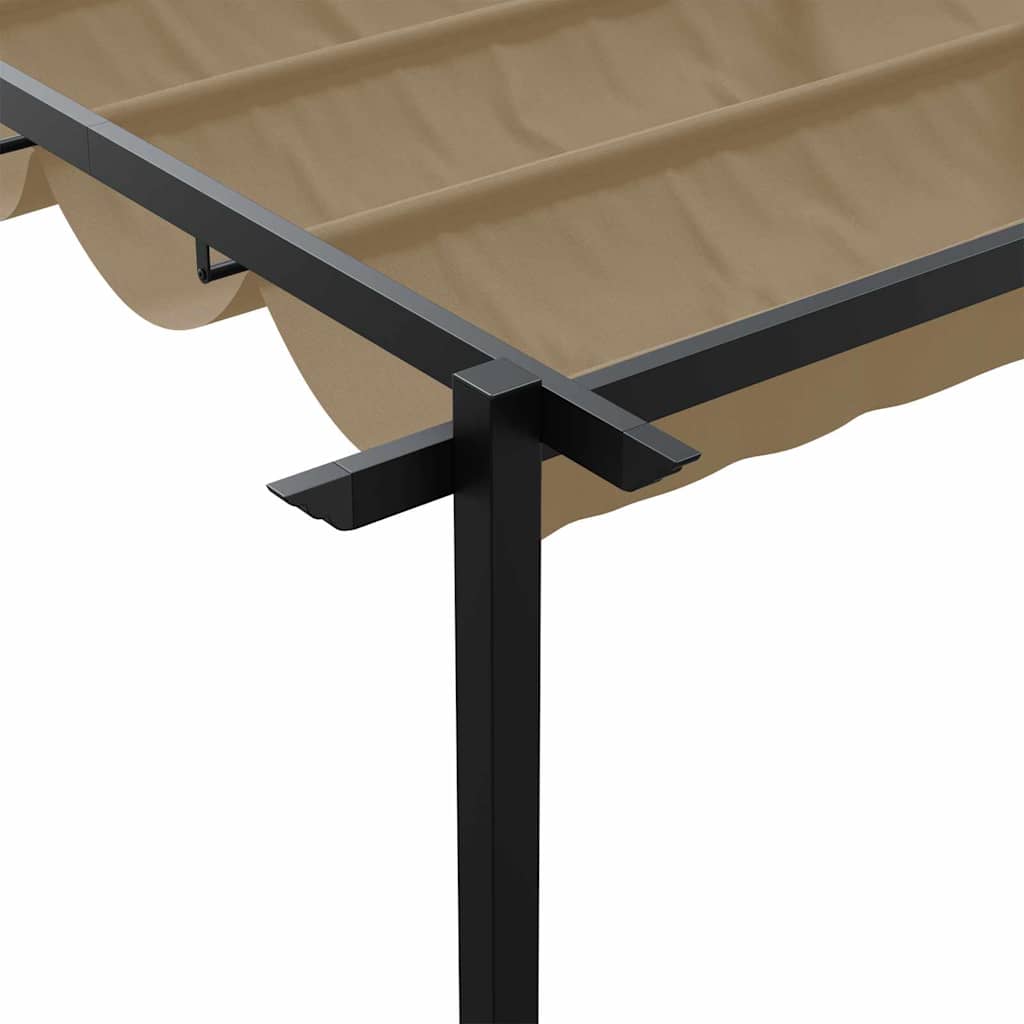 Gazebo 300 x 300 x 200 cm Tortora Poliestere