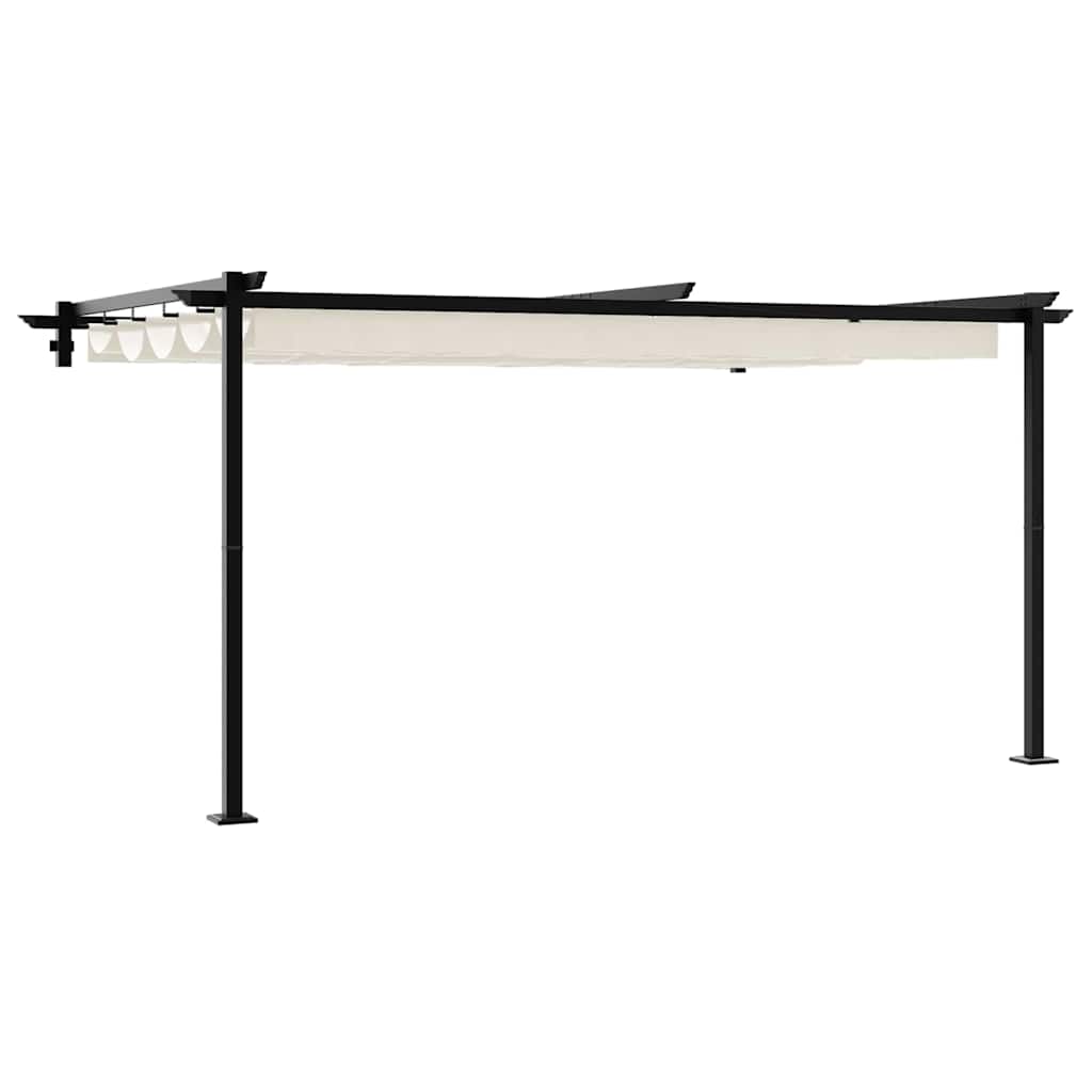 Gazebo 400 x 300 x 200 cm Crema Poliestere