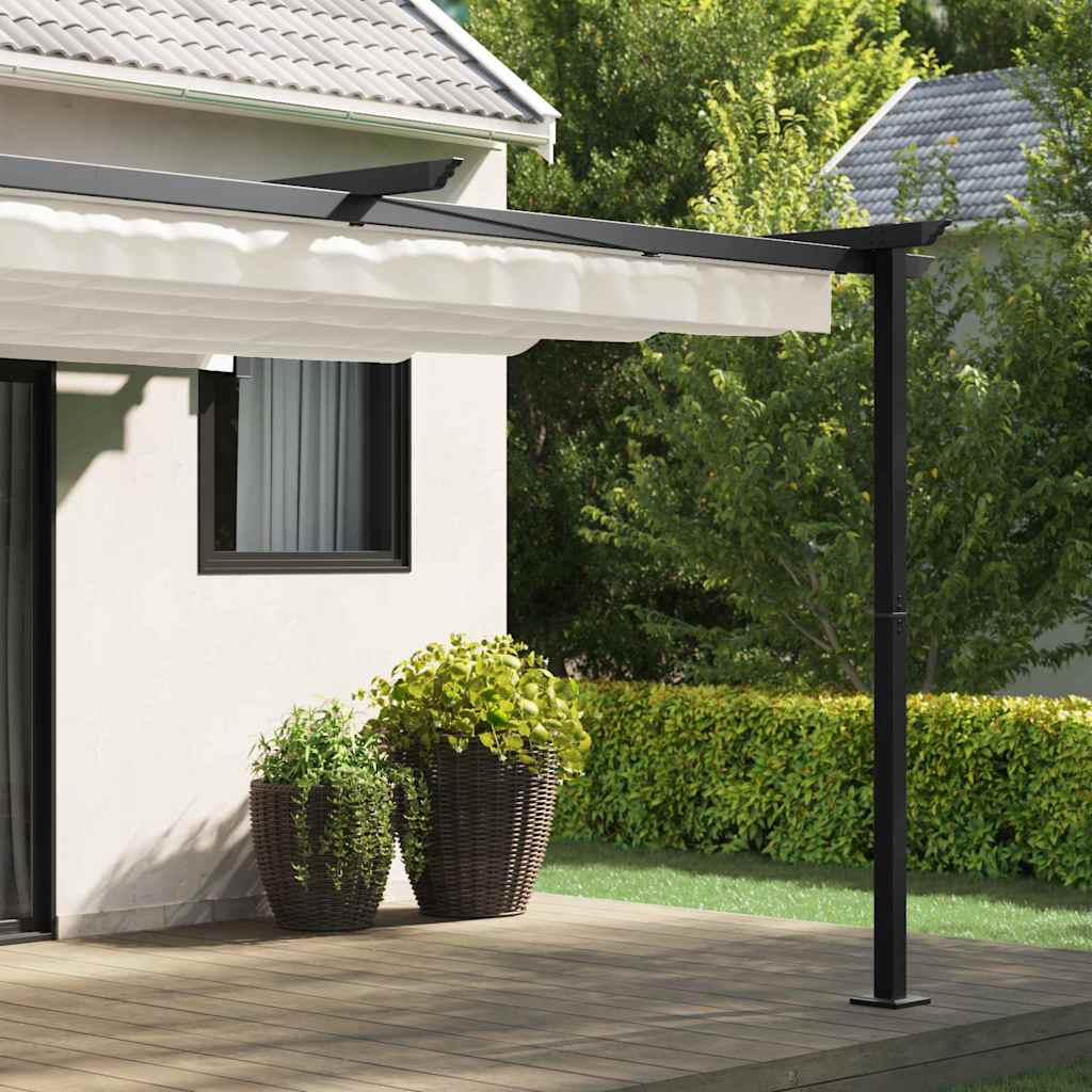 Gazebo 400 x 300 x 200 cm Crema Poliestere