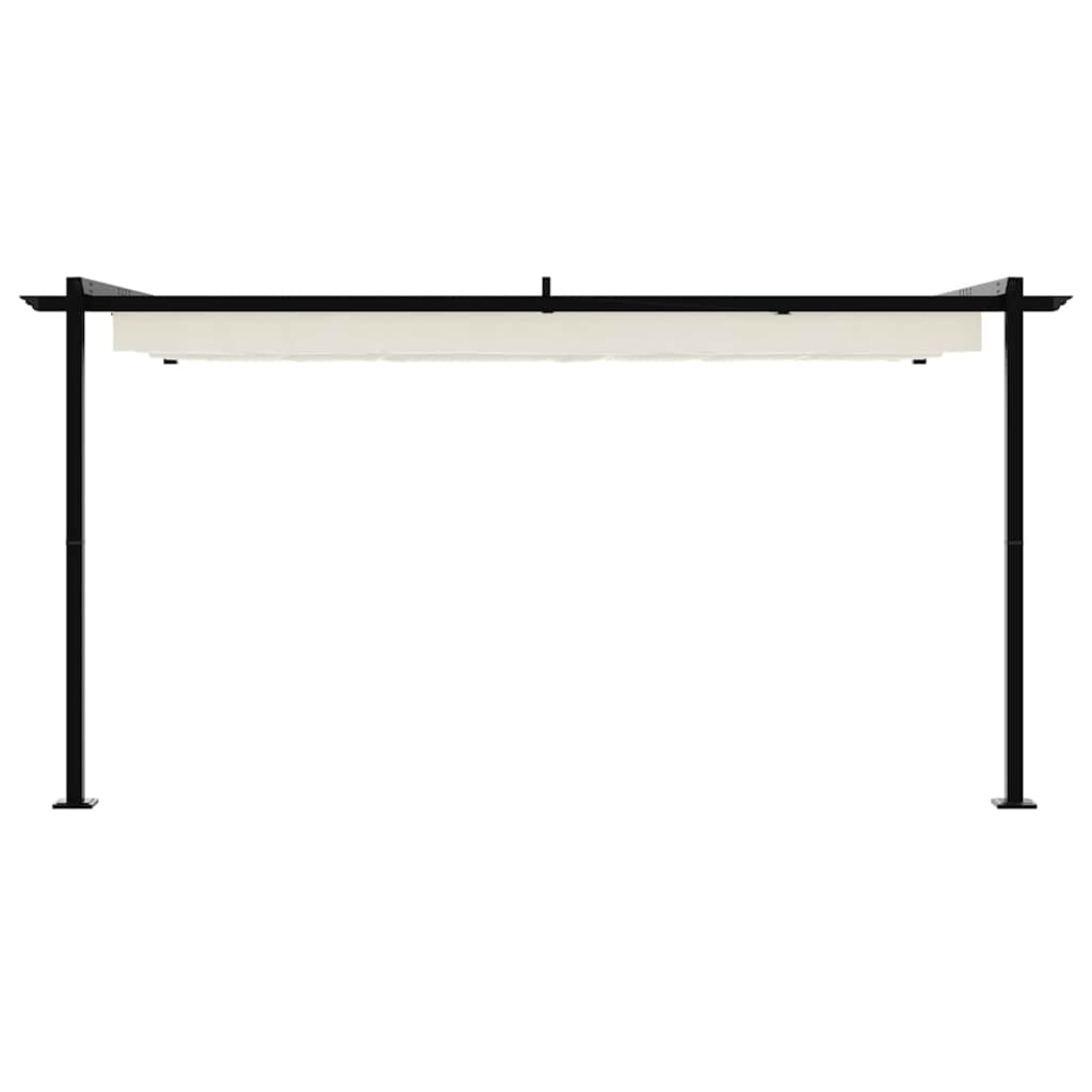 Gazebo 400 x 300 x 200 cm Crema Poliestere