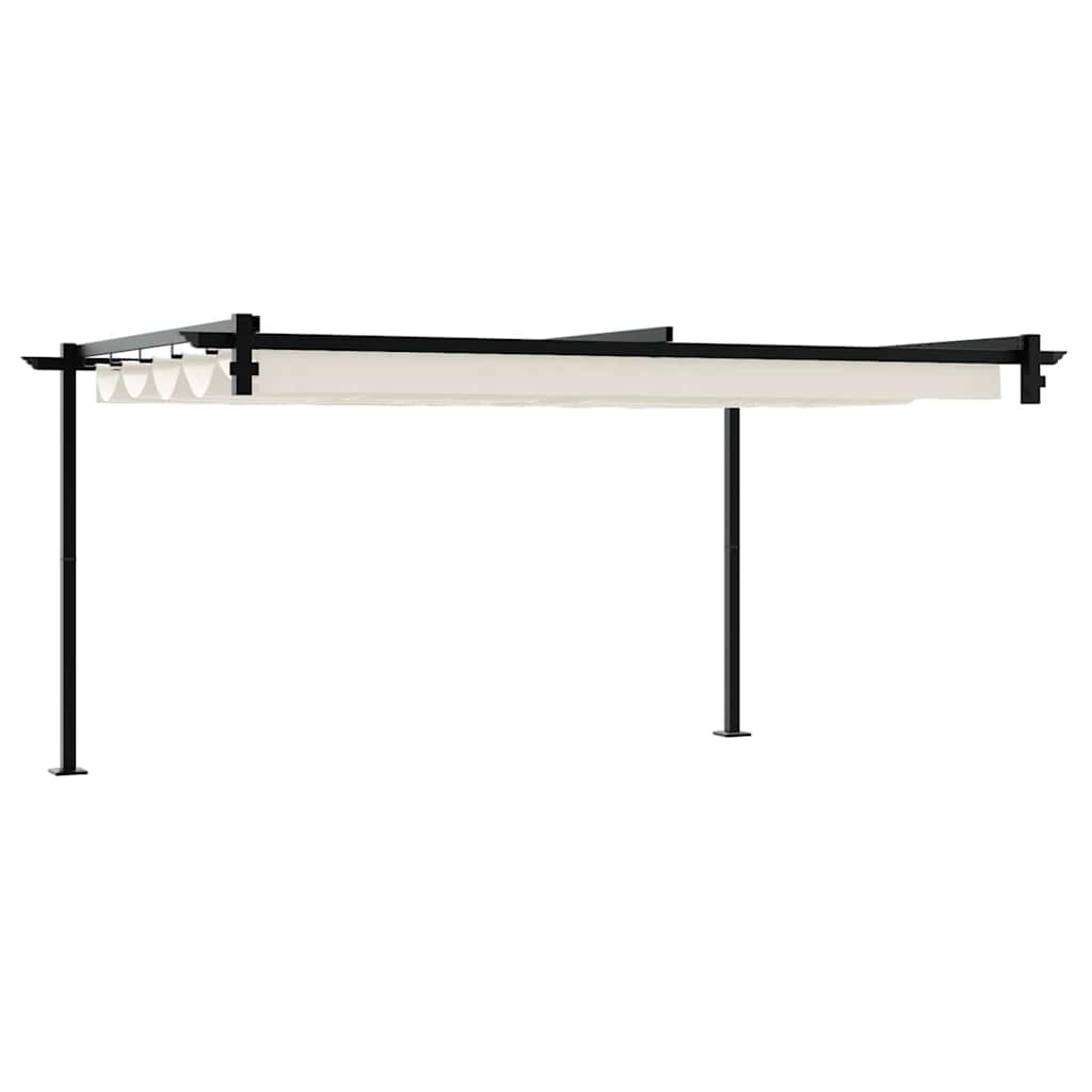 Gazebo 400 x 300 x 200 cm Crema Poliestere