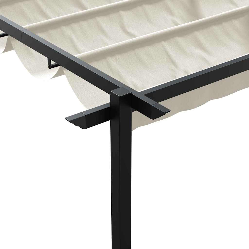 Gazebo 400 x 300 x 200 cm Crema Poliestere