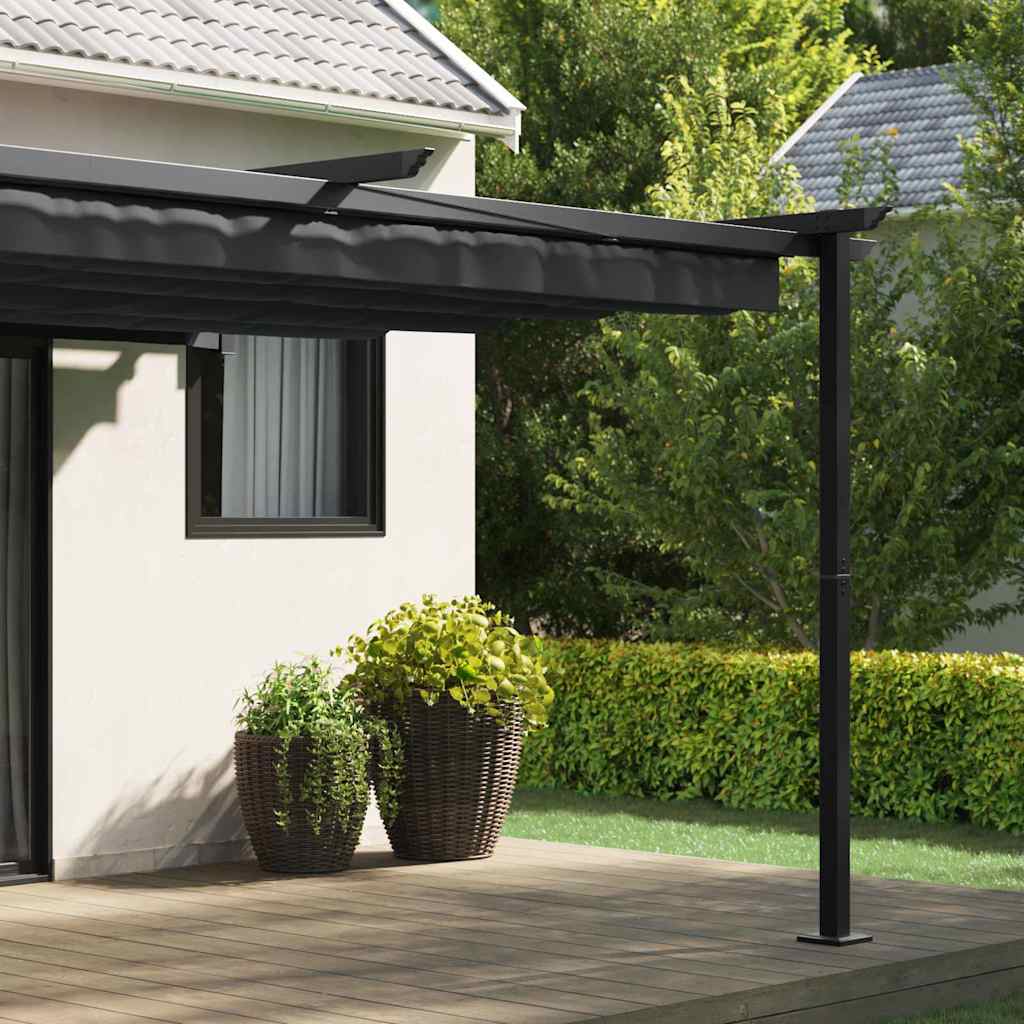 Gazebo 400 x 300 x 200 cm Antracite Poliestere