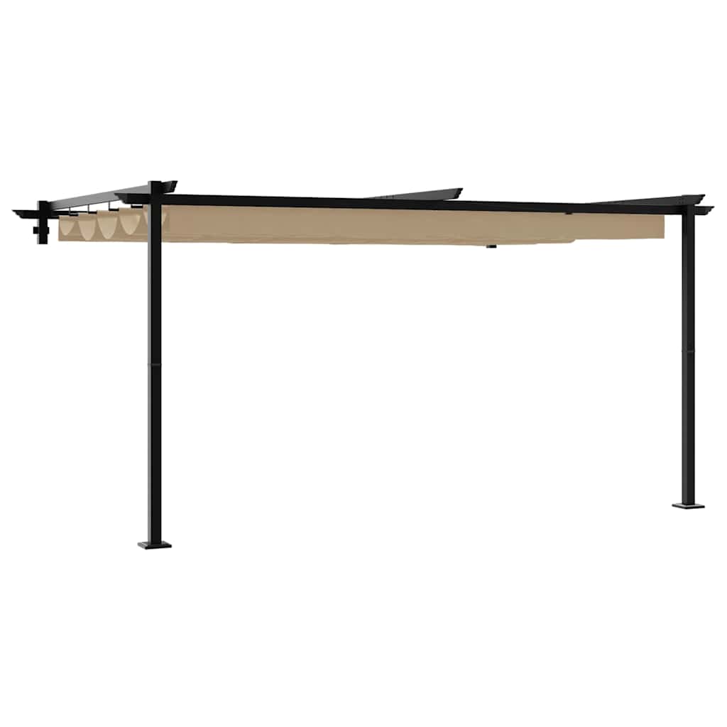 Gazebo 400 x 300 x 200 cm Tortora Poliestere