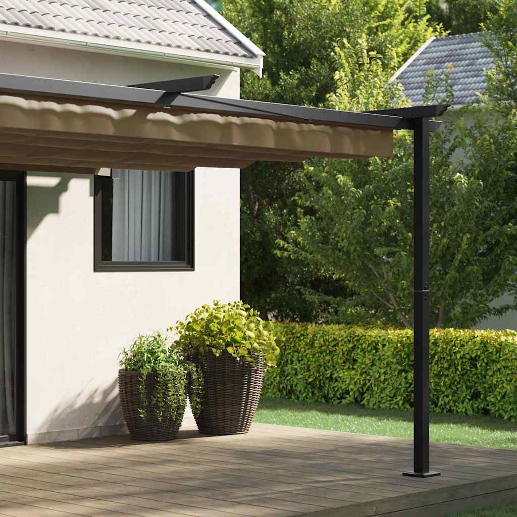 Gazebo 400 x 300 x 200 cm Tortora Poliestere