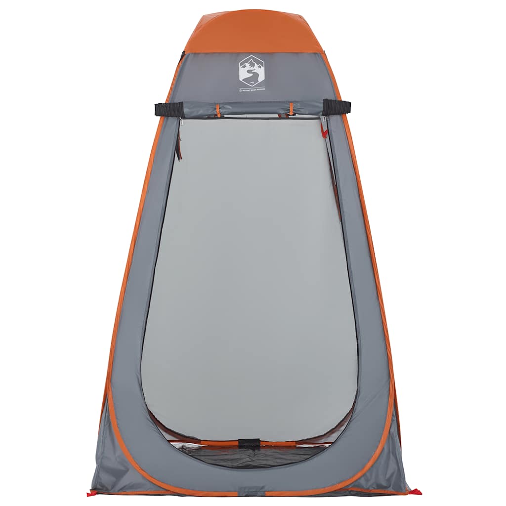 Tenda Privacy Pop-Up Grigio e Arancione Impermeabile