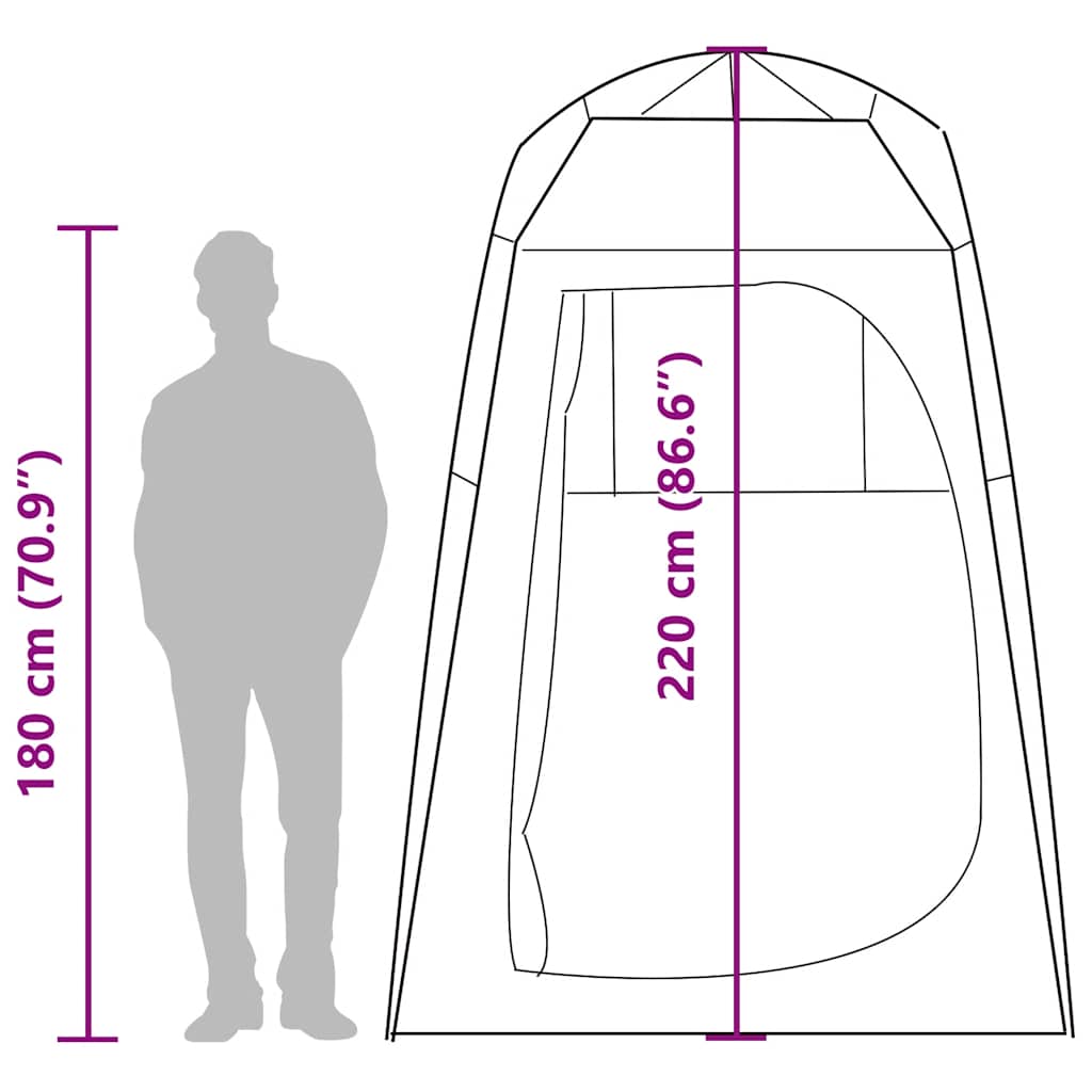 Tenda Privacy Blu a Rilascio Rapido Impermeabile